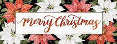 CIN3322A - Merry Christmas Poinsettias - 36x12
