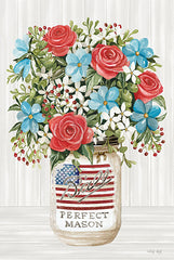 CIN3766 - Patriotic Floral - 12x18
