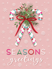 ET528 - Season Greetings Candy Canes I - 12x16
