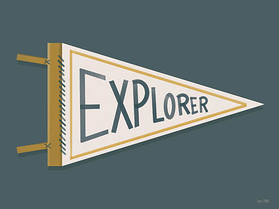 House Fenway FEN1285 - FEN1285 - Explore Pennant - 16x12 vintage pennant banner, explorer text, motivational sign, retro style, typography print, green background, inspirational message, house fenway from Penny Lane