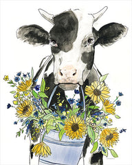 KAM797 - Bessie in the Sunflowers   - 12x16