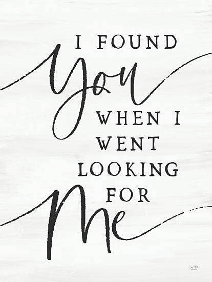 Lux + Me Designs LUX827 - LUX827 - I Found You     - 18x24 romantic quote, self-discovery, love message, sentimental typography, hand lettering, wall quote, calligraphy from Penny Lane