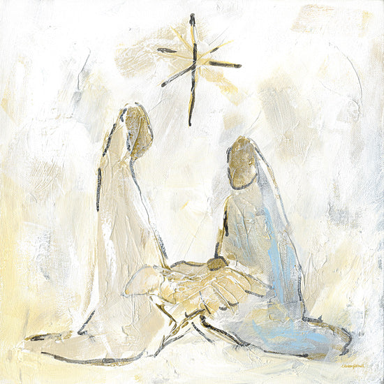 Mackenzie Kissell MKA240 - MKA240 - Holy Family - 12x12 Holy Family, Star, Christmas, Gold, Religious, Minimalist from Penny Lane