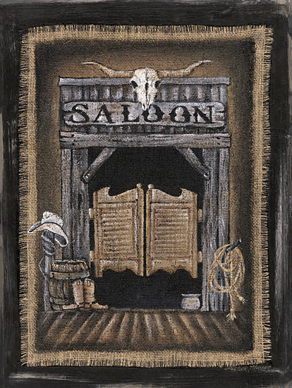 Michele Musser MM330 - MM330 - Saloon - 12x16 Western saloon, cowboy boots, rope, skull, rustic door, burlap texture, country life from Penny Lane