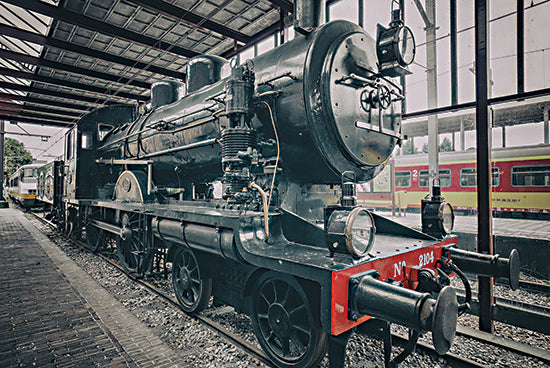 Martin Podt MPP1103 - MPP1103 - Vintage Train I - 18x12 vintage steam train, train station, old locomotive, industrial era, railway history, mechanical design from Penny Lane