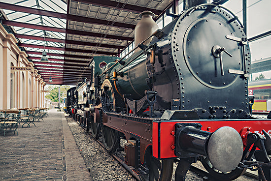 Martin Podt MPP1104 - MPP1104 - Vintage Train II - 18x12 classic steam locomotive, railway station, historical train, retro transportation, travel nostalgia from Penny Lane