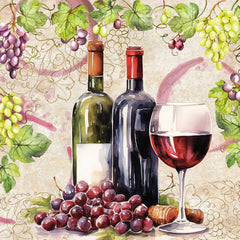 ND439 - Red Wine Still Life - 12x12
