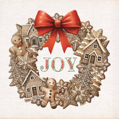ND813 - Joy Gingerbread Wreath   - 12x12