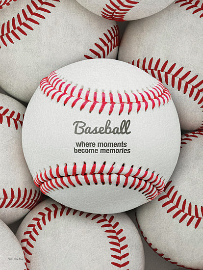 Seven Trees Design ST1103 - ST1103 - Baseball - Where Moments Become Memories - 12x16 baseball, sports equipment, red stitches, memories, inspirational sports quote, teamwork and nostalgia from Penny Lane