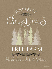 BLUE444 - Holly Jolly Christmas Tree Farm I - 12x16