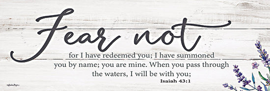 Susie Boyer BOY674A - BOY674A - Fear Not - 36x12 Fear Not, Bible Verse, Isaiah, Religious, Lavender, Herbs, Typography, Signs from Penny Lane
