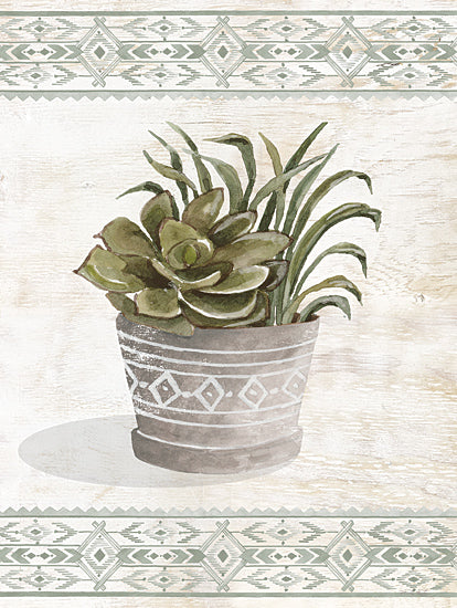 Cindy Jacobs CIN4222 - CIN4222 - Aztec Succulent V - 12x16 Succulents, Cactus, Potted Plant, Botanical, Vase, Aztec Vase, Southwestern, Pattern from Penny Lane