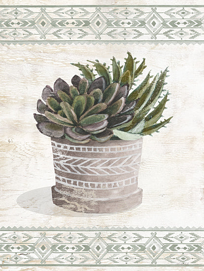 Cindy Jacobs CIN4223 - CIN4223 - Aztec Succulent VI - 12x16 Succulents, Cactus, Potted Plant, Botanical, Vase, Aztec Vase, Southwestern, Pattern from Penny Lane