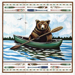 ET225 - Lodge Bear in Canoe - 12x12