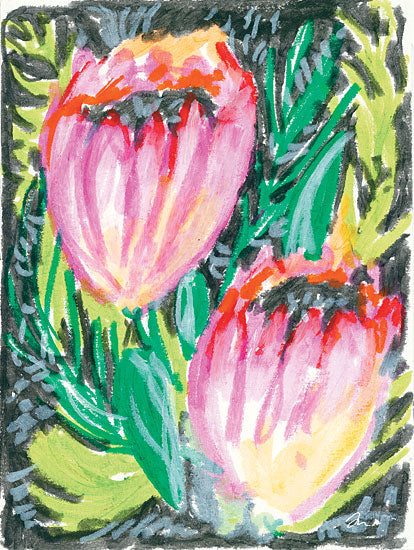 Jessica Mingo JM321 - JM321 - Thistles - 12x16 Thistles, Flowers, Abstract, Modern from Penny Lane