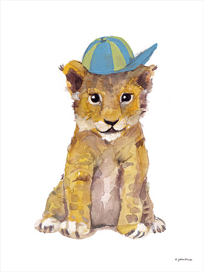 Jessica Mingo JM402 - JM402 - Cool Cub - 12x16 Lion, Cub, Hat, Baby, Children from Penny Lane
