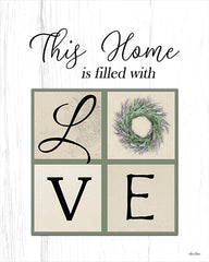 LD2220 - This Home is Filled with Love - 12x16