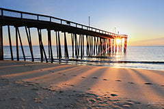 LD3324 - Sunrise at the Pier   - 18x12