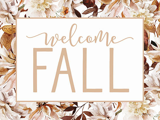lettered & lined LET256 - LET256 - Welcome Fall - 16x12 Welcome Fall, Greeting, Autumn, Leaves, Border, Signs from Penny Lane