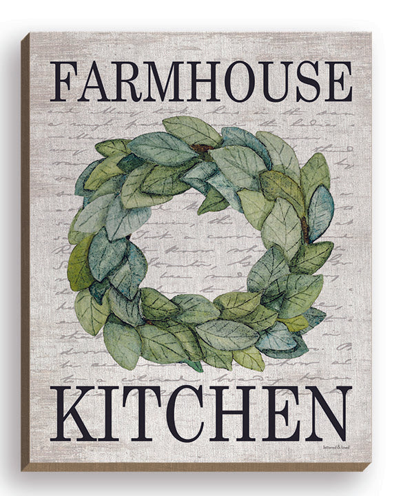lettered & lined LET316FW - LET316FW - Farmhouse Kitchen - 16x20 Kitchen, Farmhouse Kitchen, Typography, Signs, Textual Art, Wreath, Greenery from Penny Lane