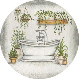 Mary Ann June MARY582RP - MARY582RP - Bathtub Greenery - 18x18  from Penny Lane