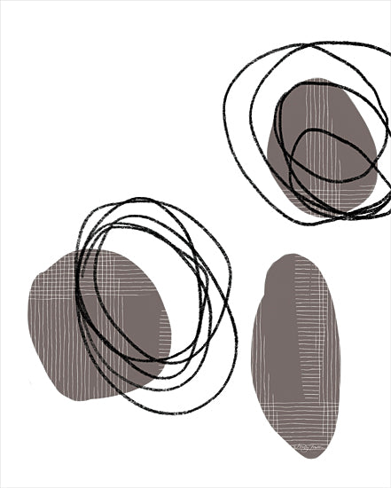 Molly Mattin MAT131 - MAT131 - In My Mind 1 - 12x16 Abstract, Circles, Black & White, Contemporary from Penny Lane