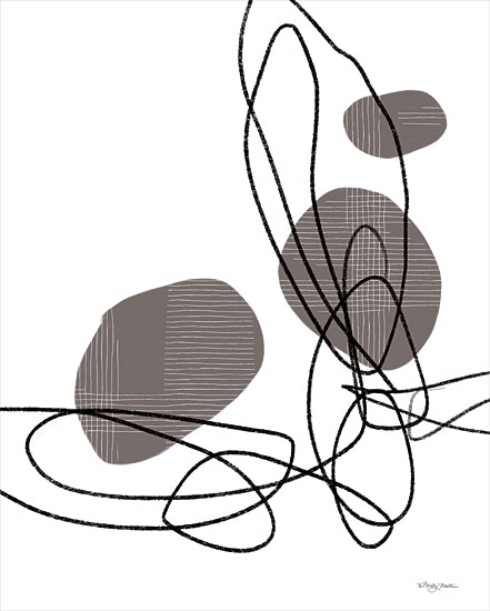Molly Mattin MAT133 - MAT133 - In My Mind 3 - 12x16 Abstract, Circles, Drawing Lines, Black & White, Contemporary from Penny Lane
