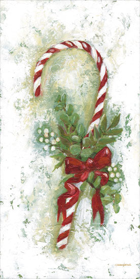 Mackenzie Kissell MKA169 - MKA169 - Festive Candy Cane - 9x18 Christmas, Holidays, Candy Cane, Mistletoe, Ribbon, Decorative from Penny Lane