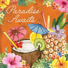 ND232 - Tropical Drink Paradise Awaits - 12x12