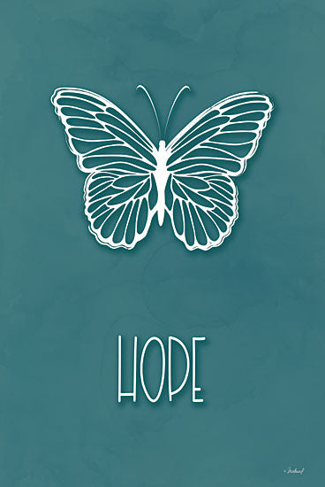 Martina Pavlova PAV508 - PAV508 - Hope Butterfly - 12x18 Butterfly, Hope, Typography, Signs, Textual Art, Spring from Penny Lane