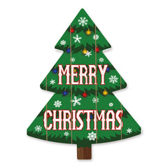 RAD1388TREE - Merry Christmas Tree - 14x18