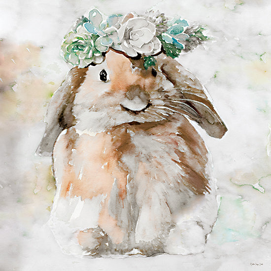 Stellar Design Studio SDS548 - SDS548 - Bella the Bunny - 12x12 Bunny, Rabbit, Spring, Easter, Flowers, Floral Crown, Watercolor, Abstract from Penny Lane