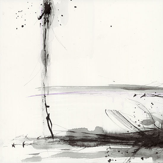 Britt Hallowell BHAR480 - Simplification Series V - 12x12 Abstract, Black, Purple from Penny Lane