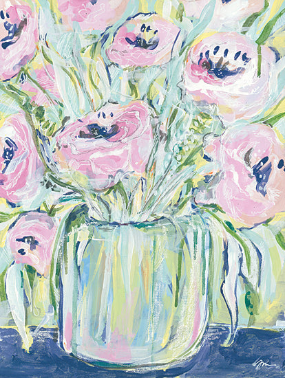 Jessica Mingo JM286 - JM286 - Peonies - 12x16 Abstract, Flowers, Vase, Still Life, Peonies from Penny Lane