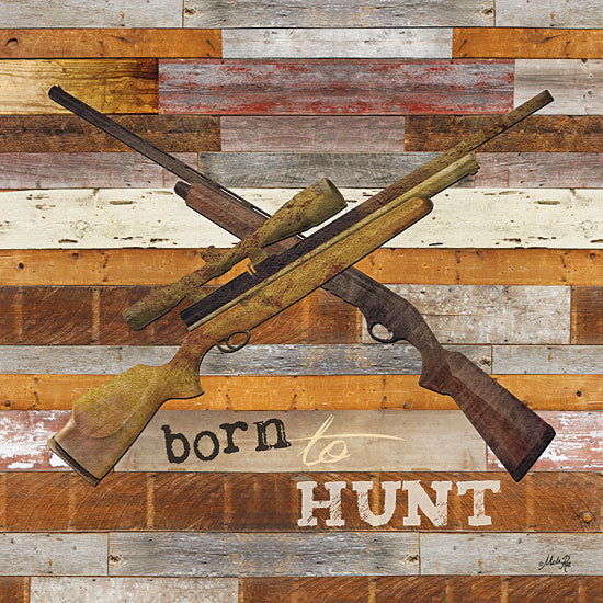 Marla Rae MA1024GP - Born to Hunt I - Hunt, Rifles, Guns, Wood Planks from Penny Lane Publishing
