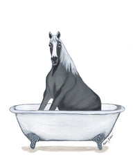 AJ185 - Horse in Tub - 12x16