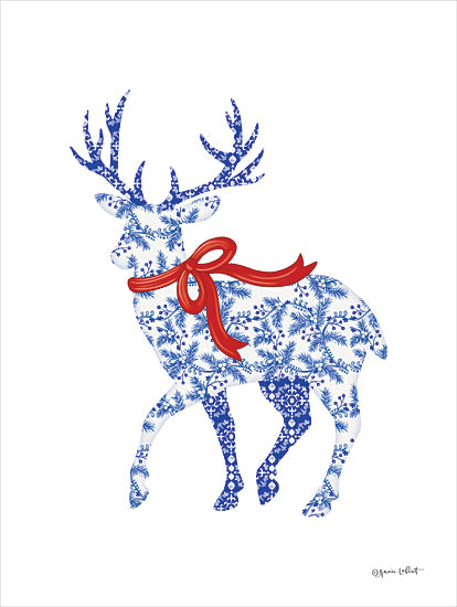 Annie LaPoint Licensing ALP2451LIC - ALP2451LIC - Blue & White Reindeer II - 0  from Penny Lane