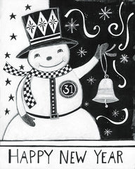 BER1463LIC - Happy New Year Snowman - 0