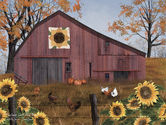 BJ1376 - Sunflower Quilt Block Barn - 16x12