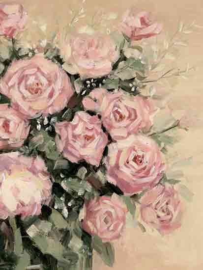 Cloverfield & Co. CC241 - CC241 - Pink Rose Romance - 12x16 Flowers, Roses, Pink Roses, Bouquet, Greenery, Summer from Penny Lane