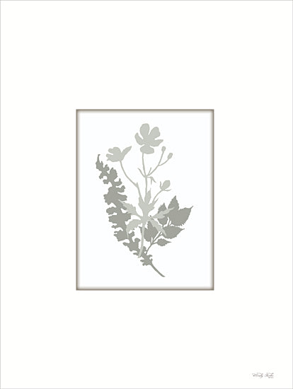 Cindy Jacobs CIN4271 - CIN4271 - Botanical Silhouette IV - 12x16 Flowers, Silhouette, Border, Botanical, Greenery, White from Penny Lane