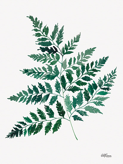 Cat Thurman Designs CTD148 - CTD148 - Fern Leaf - 12x16 Greenery, Fern, Leaf, Green & White from Penny Lane