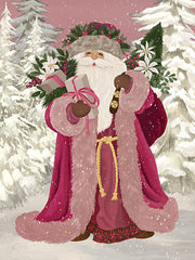 CTD308 - Pink Woodland Santa - 12x16