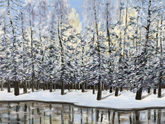 DOG316 - Winter Forest - 16x12