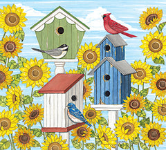 DS2107LIC - Sunflowers, Birds & Birdhouses - 0