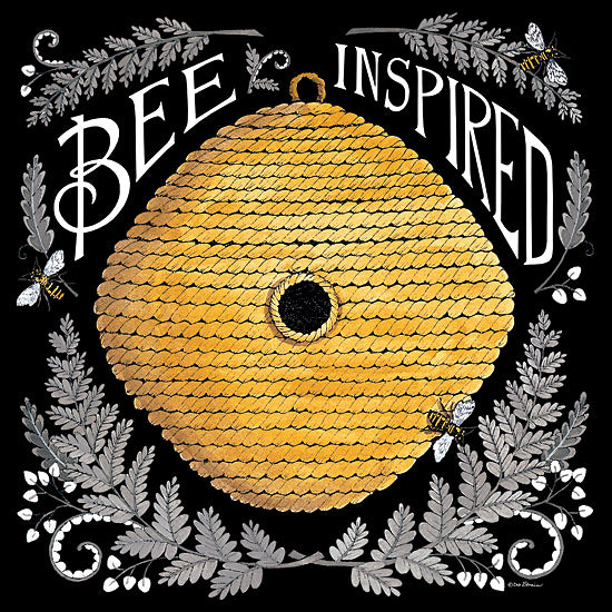 Deb Strain DS2319 - DS2319 - Bee Inspired - 12x12 Inspirational, Bee Inspired, Typography, Signs, Textual Art, Bees, Beehive, Greenery from Penny Lane