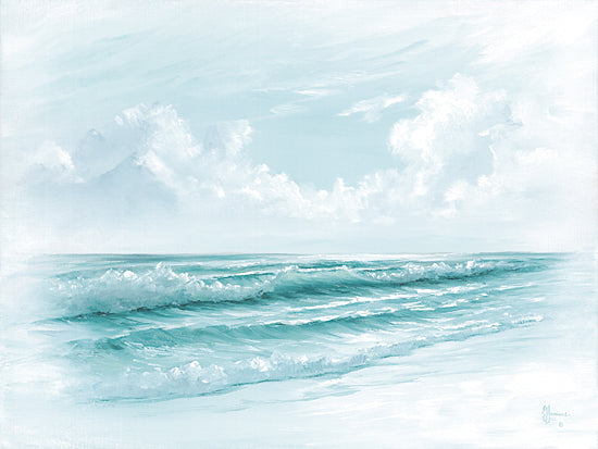 Georgia Janisse JAN338 - JAN338 - Blue Morning - 16x12 Coastal, Landscape, Ocean, Waves, Sky, Clouds, Blue from Penny Lane
