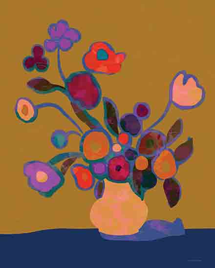 Kamdon Kreations KAM983 - KAM983 - Jubilation    - 12x16 Flowers, Bouquet, Vase, Abstract, Contemporary, Shadow from Penny Lane