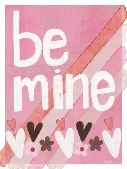 Katie Doucette KD209 - KD209 - Be Mine Valentine - 12x16 Valentine's Day, Hearts, Be Mine, Typography, Signs, Textual Art, Decorative from Penny Lane