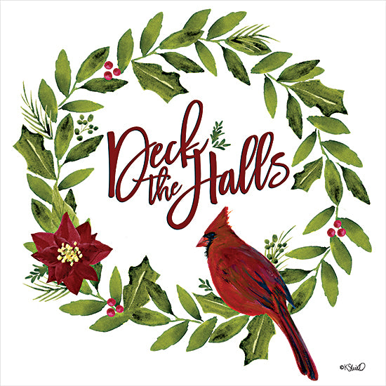 Kate Sherrill Licensing KS231LIC - KS231LIC - Deck the Halls Cardinal Wreath - 0  from Penny Lane